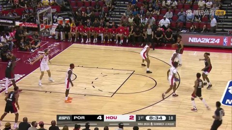 2017年NBA拉斯维加斯夏季联赛：周琦首秀惊艳，火箭102-99险胜掘金